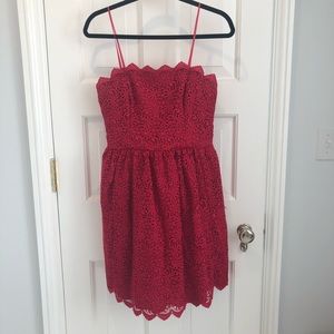 Maroon Jill Stuart STRAPLESS dress